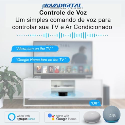 Controle Universal IR Infravermelho Inteligente Para Automação Wi-Fi Novadigital SRW-004 Tuya Smart