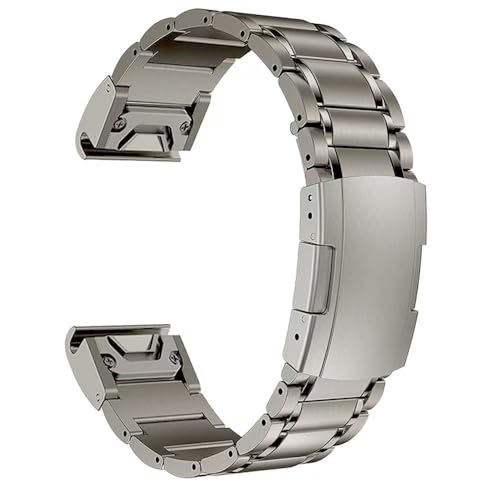 Bracelet de montre en métal titane 26 mm pour Fenix 8 51 mm luxueux
