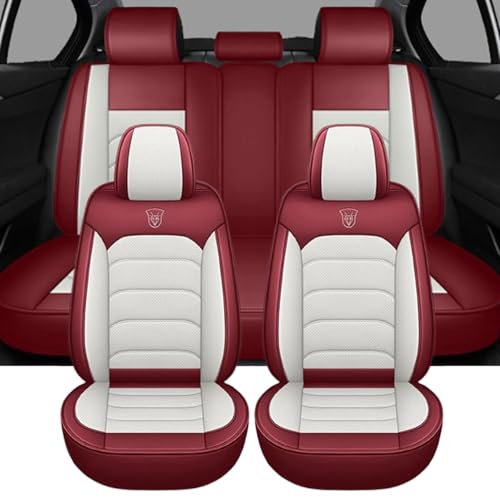 BAITUB Autositzbezüge für 𝖵𝗈𝗅𝗄𝗌𝗐𝖺𝗀𝖾𝗇 T-ROC Leder Sitzbezüge Auto Set Komplettset Autositzschoner Sitzschoner Auto kompatibel mit Seitenairbags