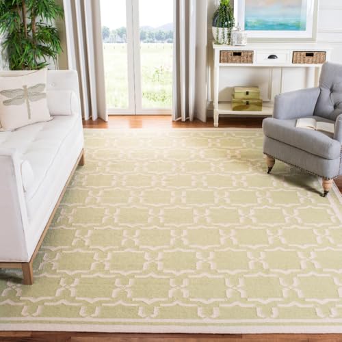 Tapete SAFAVIEH Dhurries 243 x 183 cm Verde Claro / Marfil miniatura 1