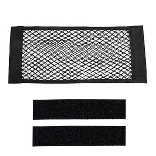EYVRPAU 1 Piezas Bolsa de Red con Velcro para el Maletero del Coche, Red Duradera para el Maletero del Coche, Red de Almacenamiento para Coche/SUV (60X25 cm)