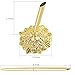 RUTICH Hollow Round Pen Holder Signing Pen Set for Wedding Bridal Engagement Valentine's Day Favors,Golden 2 Pcs…