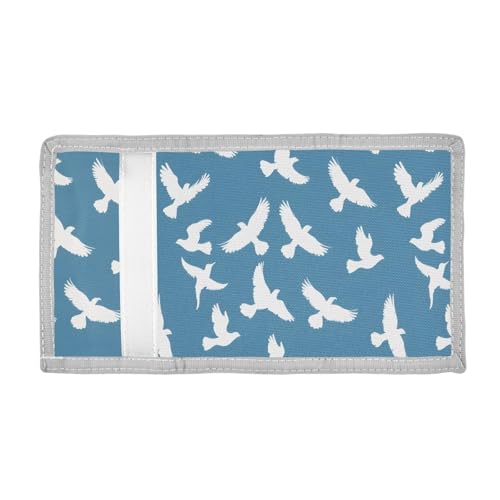 ALAZA Kids Wallets for Boys Girls Toddler Trifold Wallet Children Small Pigeon Blue with Zipper Coin Pocket2