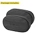 2PCS Car Knee Cushion Pad, Car Door Knee Pad Rest Cushion, Center Console Car Knee Pad Protector, Memory Foam Compact Knee Support with Hook & Loop, Nappa Leather Car Knee Support Cushion (Black)