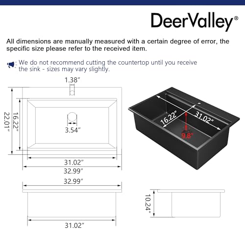 Deer Valley Deervalley Granite Composite Drop In Kitchen Sink thumb #1