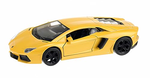 Lamborghini Aventador LP700 - Modelo de coche de metal con motor retráctil modelo coche juguete regalo 3 variantes Welly 52 (amarillo) Lamborghini Aventador LP700 - Modelo de coche de metal con motor retráctil modelo coche juguete regalo 3 variantes Welly 52 (amarillo)