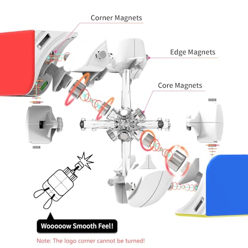 Image of GAN 251 M PRO 2x2 Magnetic Speed Cube | Core Magnets, Adjustable Magnet Strength & Frosted Finish | Premium Stability, Control & Fast Turning Professional Puzzle