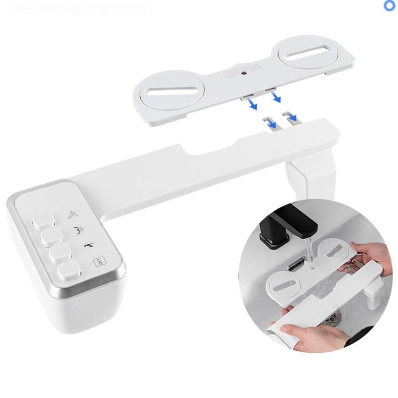 ABS Household Bidet With No Electricity Push-button Function Foldable Nozzle Smart Toilet Seat — view 5