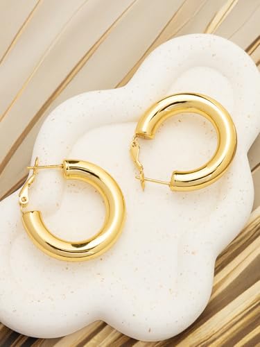 Image of Scintillare by Sukkhi Excellent Stainless Steel Round Hoop Earring Jewellery for Women & Girls|Anti Tarnish Jewellery|Gifts for Wife Girlfriend Mother Sister