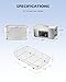 CREWORKS Ultrasonic Cleaner with Heater and Timer, 480W 22L Professional Ultrasonic Cleaning Machine, 5.8 gal Stainless Steel Cleaner with Knobs for Tool Jewelry Watch Glasses and More