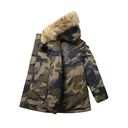 Veste matelassée d'hiver homme mi-longue épaisse pour stopper l'inconfort des courants d'air