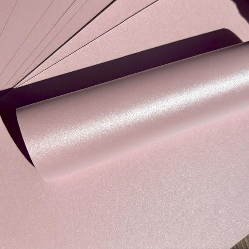 Papier nacré rose A4 double face pour scrapbooking Syntego - 4
