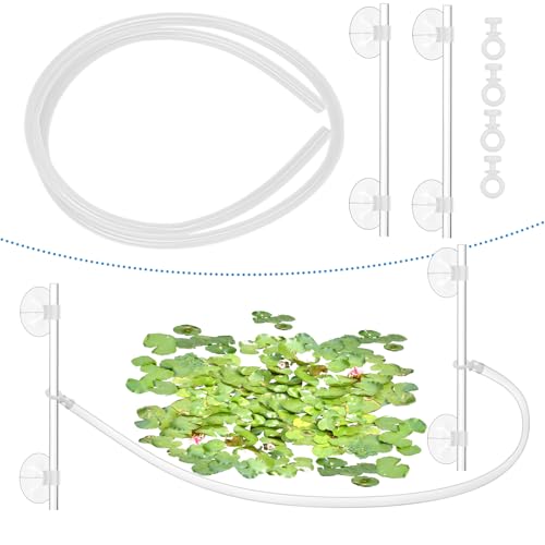 Wensdr Aquarium Floating Plant Corral, Floating Plant Fence for Aquarium Accessories, Separates Floating Plants, Auto-Adjusts Height with Water Level, Suitable for All Floating Plants and Aquariums.
