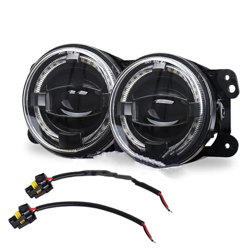 Feu antibrouillard LED rond 4 pouces haute visibilité pour Jeep Wrangler JK