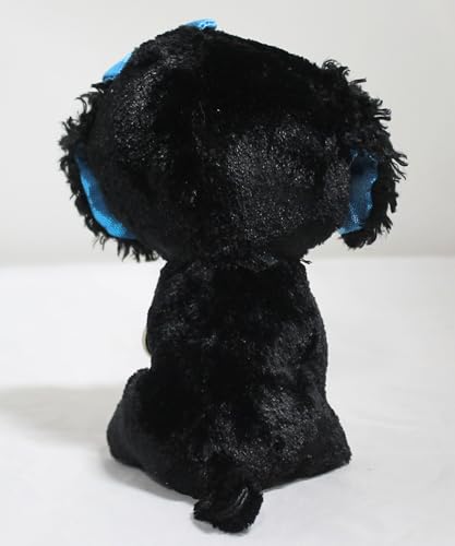 Ty 37191 - Tracey, Hund mit Glitzeraugen, Beanie Boos, 15 cm, schwarz,
