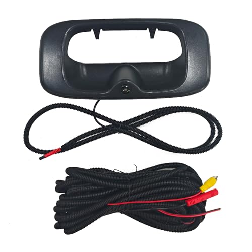 Image of Tailgate Handle Backup Camera for Chevrolet Chevy Silverado GMC Sierra 1500 2500 3500 HD 1999-2006 Truck Pickups Rear Reverse View Backup Camera System Waterproof Guideline 12V Power Cable RCA Plug