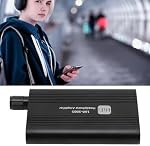 Portable Headphone Amplifier, HiFi Earphone Amp with 3.5mm AUX Input and Output, Rechargeable, 2 Stage Gain for MP3, MP4, Phone, Computer, CD Player