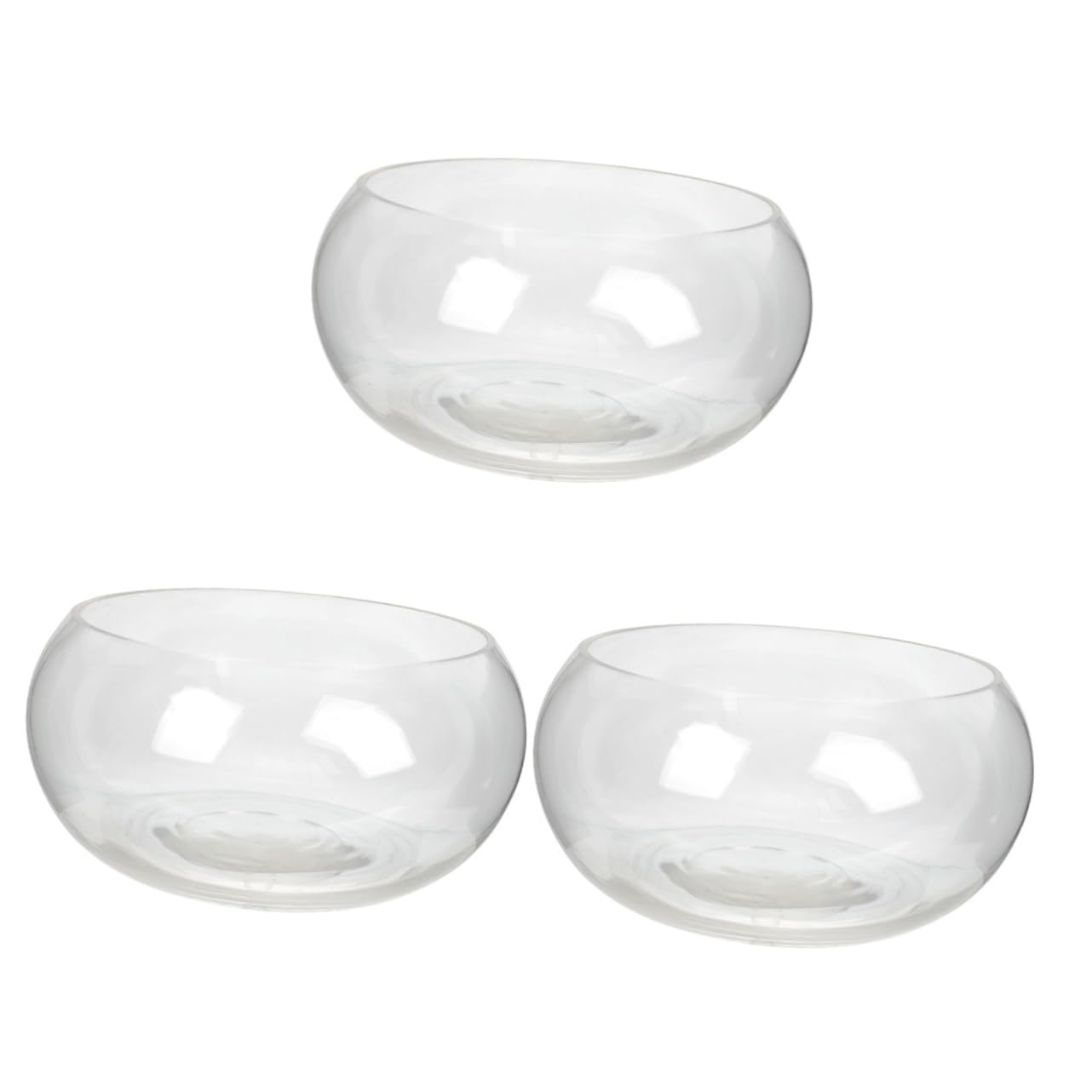 HANABASS 3piezas Transparente para Acuarios Decoración De Oficina y Terrarios Diseño Compacto para Plantas y Peces