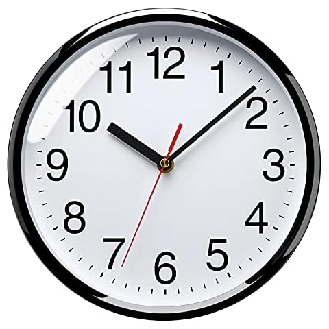 Plumeet 10" Silent Quartz Wall Clock Cover