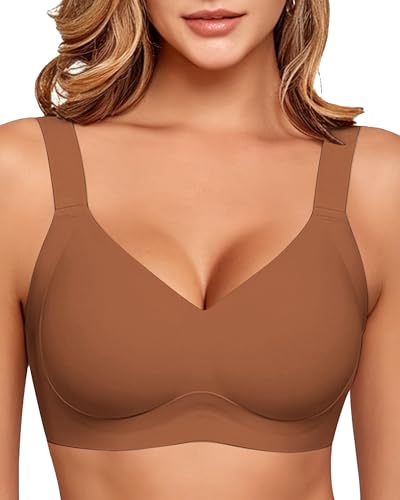 Image of Jelly Wireless Bras for Women No Underwire Push Up Seamless Full Coverage Bralettes Support Lift Everyday Bra