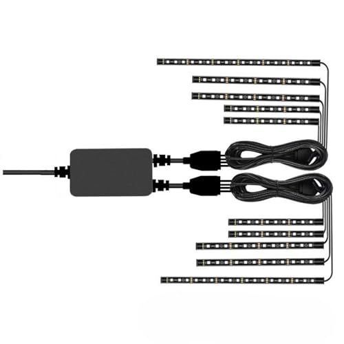 Brfveob バイク汎用 RGB LEDテープライト バージョンアップ版 LEDテールランプ 7色パターン 防水 5050SMD (1をドラッグ10)