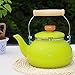 Produktbild Emaillierter Kessel Teekanne Wasserkocher Japanische Emaille Topf Hause Wasserkocher Gasherd Induktionsherd Universal Chinesische Medizin Topf Retro Restaurant Hotel Teekanne 2.5L