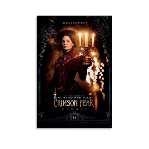 JIRUAHHY Póster de película Crimson Peak para dormitorio, sala de estar, decoración de pared, 20 x 30 cm, estilo sin marco