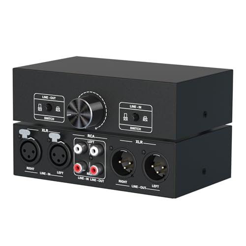 3-IN-3-OUT XLR Audio Switch Box &ndash; Passive XLR Balanced/Stereo Converter for Live Sound & Studio...