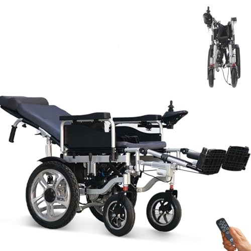 Foldable Electric Wheelchair for Adults with Remote