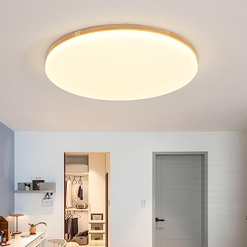 Plafonnier LED rond 15W salle de bain et chambre facile à nettoyer