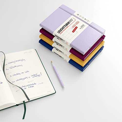 LEUCHTTURM1917 367603 Weekly Planner Medium (A5) 2024, 18 Months, Black, German - Image 2