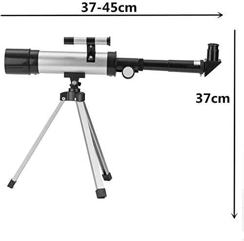 Telescopio refractor para adultos 50mm apertura 360mm montaje AZ miniatura 7