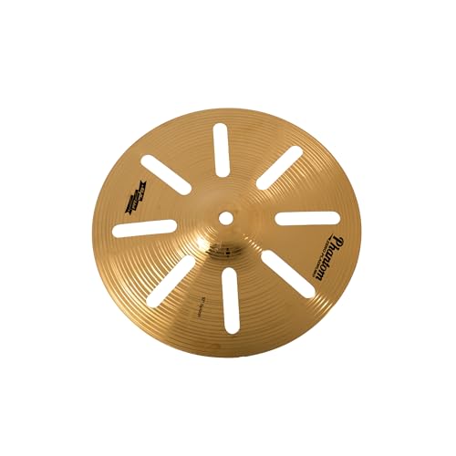 PLADRUBO Trash Splash & Trash Crash Cymbals, 10” / 18”, Durable Alloy Effect Cymbal，Black or...
