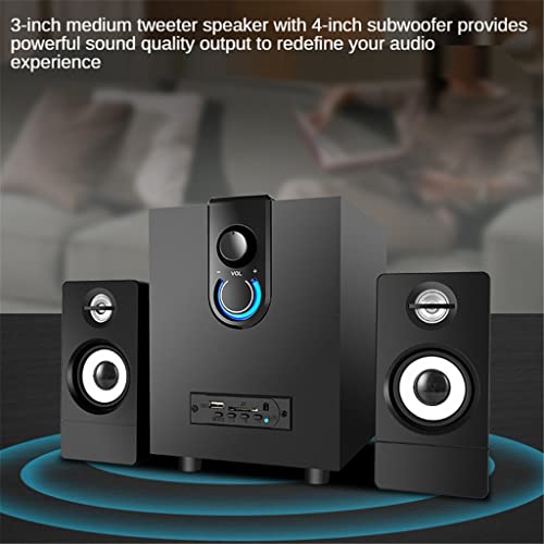 Enceintes 2.1 subwoofer pour bureau PC et accessoires audio maison - 2