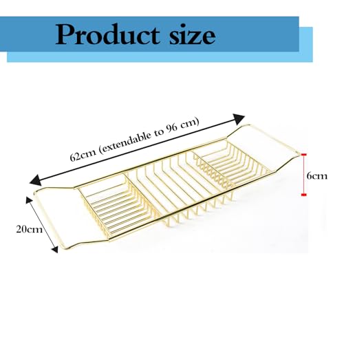 Bandeja de baño de acero inoxidable impermeable con soporte ajustable 3