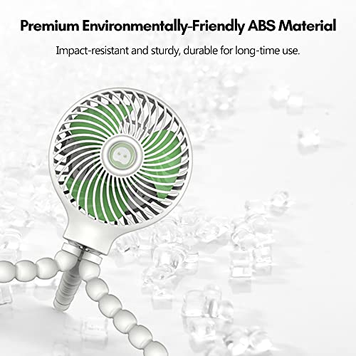 Ventilador USB portátil con trípode flexible y funcionamiento silencioso 7