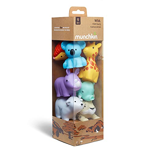Munchkin® Wild™ Animal Baby And Toddler Bath Toy Squirts, 8 Pack #TOP3