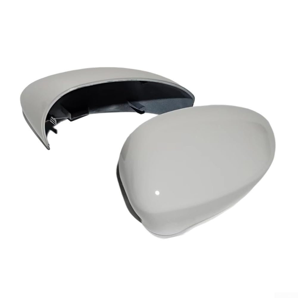 Carcasa para espejo retrovisor exterior, color blanco, compatible con FIAT 500 2007-2023 500C Grande Punto para EVO ABS Plástico Pieza de repuesto izquierda derecha
