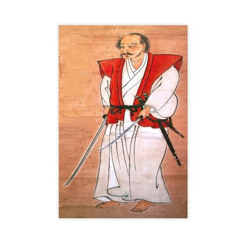 Poster Musashi Miyamoto sur toile de 30x45 cm pour la décoration murale de chambre