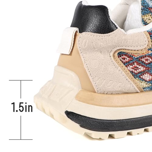 Men's Fashion Casual Low Top Sneakers Comfy Non Slip Breathable Walking Shoes Lace Up Sneakers Chunky Sneakers4