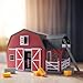 Terra by Battat – 20 Pieces Wooden Animal Barn Toy Set – Farm Animals & Play Fence – Pretend Play for Toddlers & 3+ Years – Educational Toys – Farmhouse Playset with Cute Animal Figures