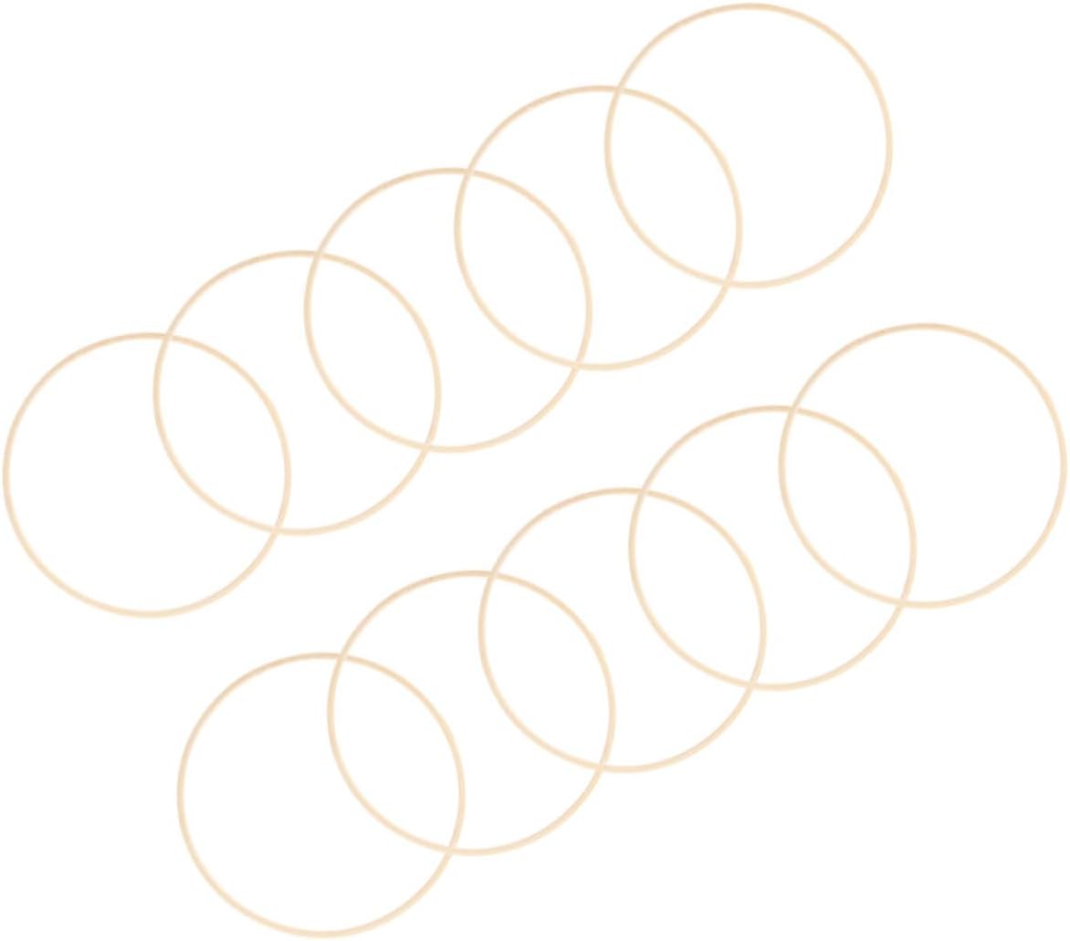 Levemolo 10pcs Macrame for Crafts Embroidery Hoops for Wedding Party Decorations Dream Catcher and Wreath Frame Supplies for Handmade Projects