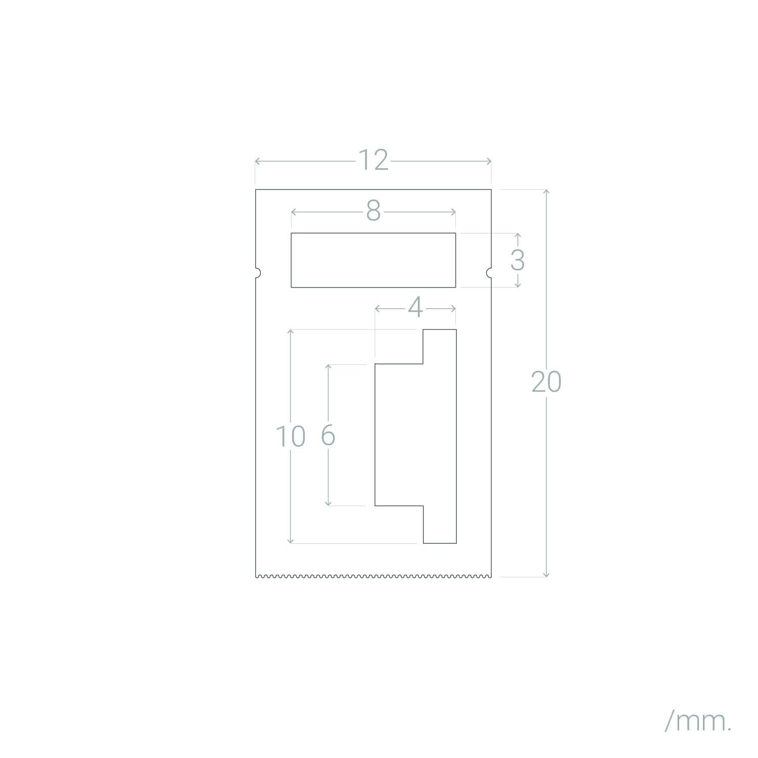 Profilé Néon SFLEX 12x20 Courbe Latérale pour Rubans LED IP20 jusqu'à 10 mm