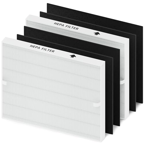 Image of AP-1512HH Filter Set Replacement for Coway Airmega AP-1512HH and 200M Air Purifiers, 2 True HEPAs and 4 Carbon Pre-Filters
