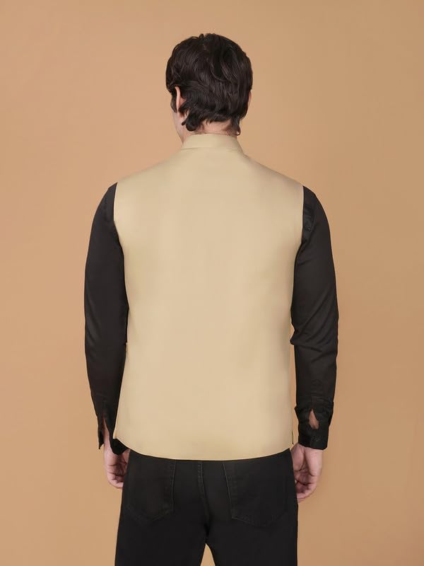 Image of DEIFIC Bandi Modi Koti, Nehru Jacket for Men, Cotton Waistcoat for All Occasion: Diwali, Wedding, Ethnic, Office Party, Formal & casual Look