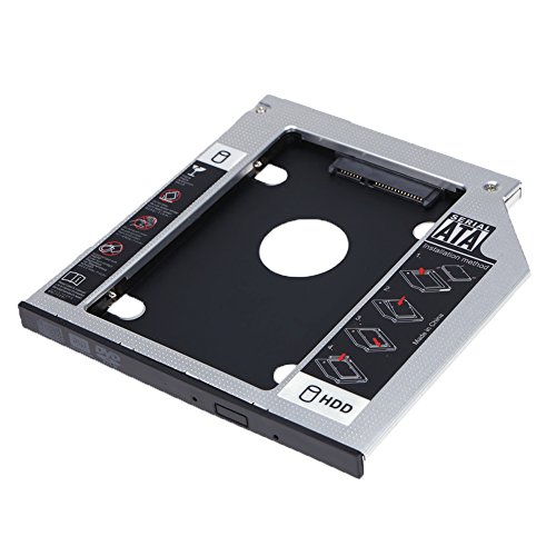 9.0 mm SSD SATA vers SATA 2 nd Coque boîtier pour disque dur baie CD-ROM disque boîtier de disque dur baie