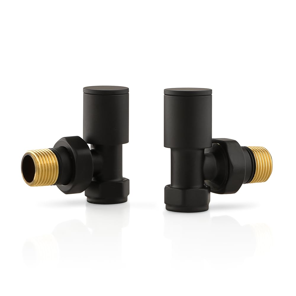 Set valvole scaldasalviette (Nero, Multi 16x2)