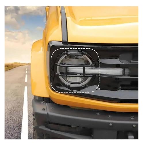 Cubierta protectora de luz trasera ABS para Ford Bronco 2021 Up 2
