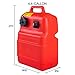 Scepter 6.6 Gallon Portable Marine Gas Can, Boat Fuel Tank with 2-Way Vented Cap, Built-In Fuel Gauge and Pick-Up, Top Handle, EPA & CARB Compliant, Underseat Design, 21.5