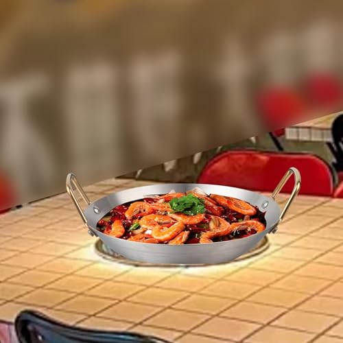 Wok de acero inoxidable con doble asa y distribución uniforme miniatura 7